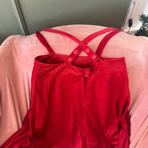 Unique Vintage Red Corduroy Garment - Picture 5 of 6